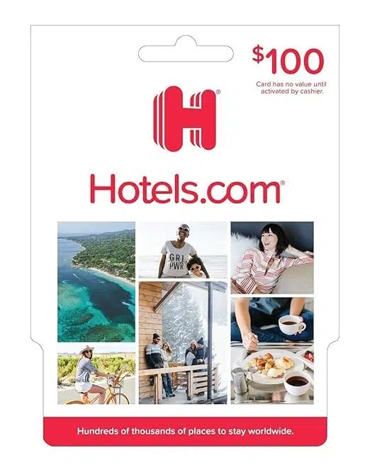 Hotels.com gift card sold on Amazon.com