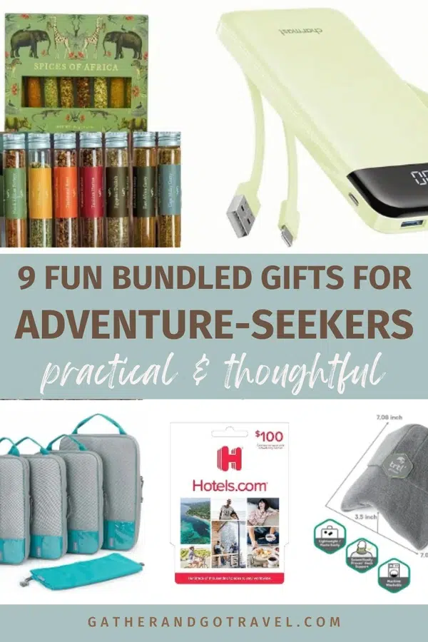 Pinterest image for Gather and Go Travel article "9 Best Bundled Gift Ideas for Travelers"