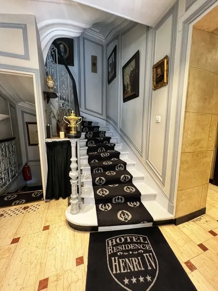 Interior of Hotel Residence Henri IV in the Latin Quarter of Paris