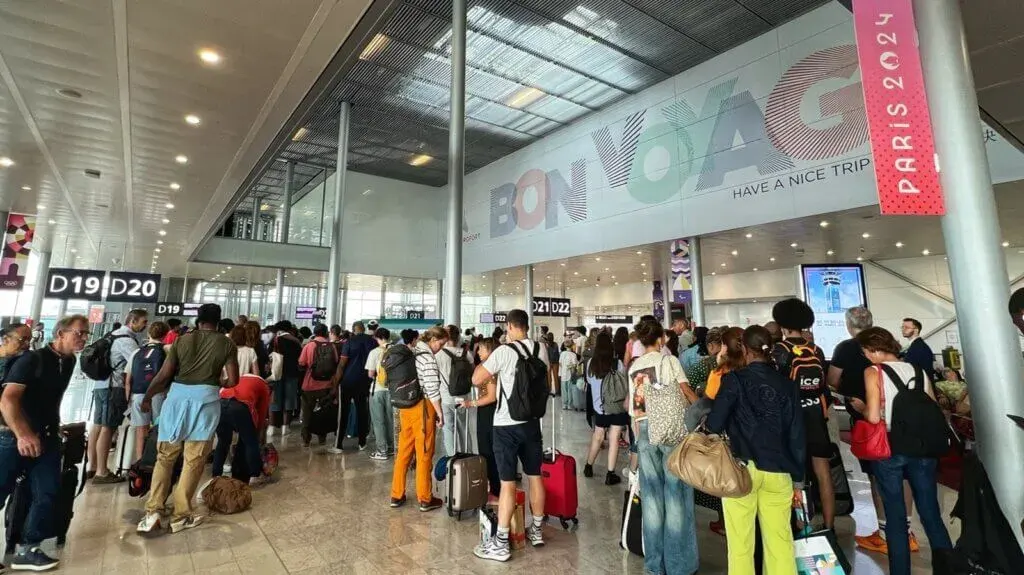 Paris Orly airport D gates during the Paris 2024 Olympics